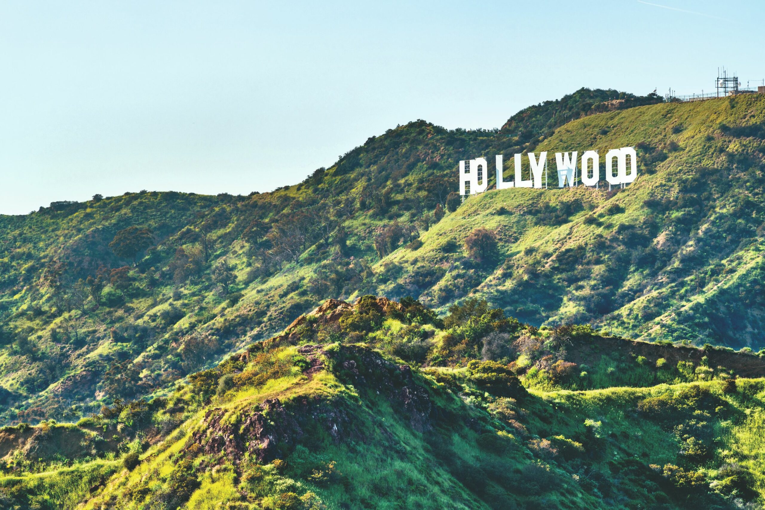 Das berühmte „Hollywood Schild“ in den Hollywood Hills/Mount Lee in Los Angeles