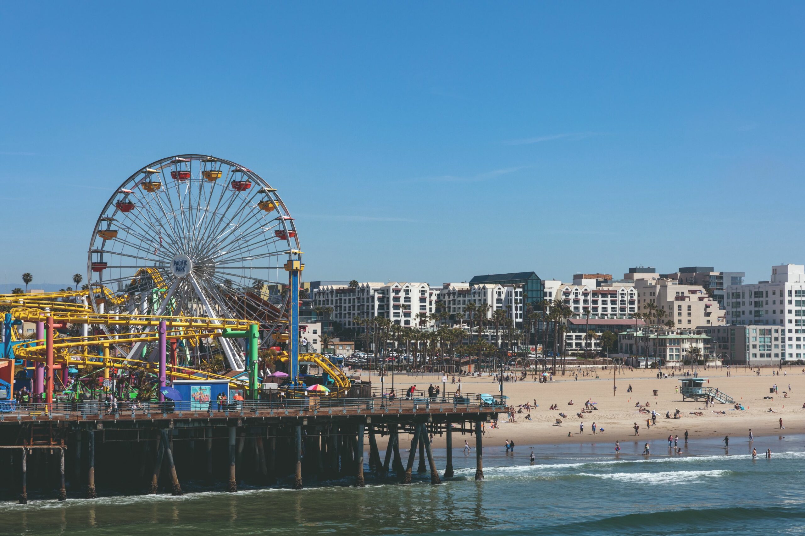 Beliebtes Touristenziel: Das Riesenrad am Santa Monica Pier.